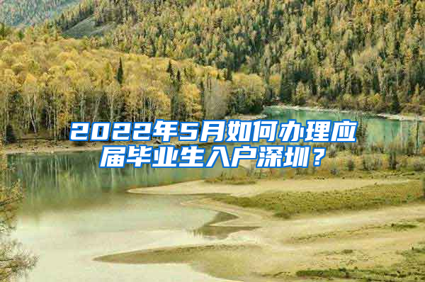 2022年5月如何辦理應(yīng)屆畢業(yè)生入戶深圳？