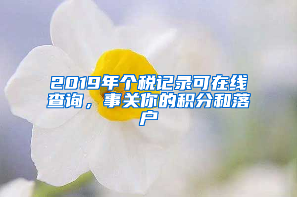 2019年個(gè)稅記錄可在線查詢，事關(guān)你的積分和落戶