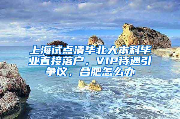 上海試點清華北大本科畢業(yè)直接落戶，VIP待遇引爭議，合肥怎么辦