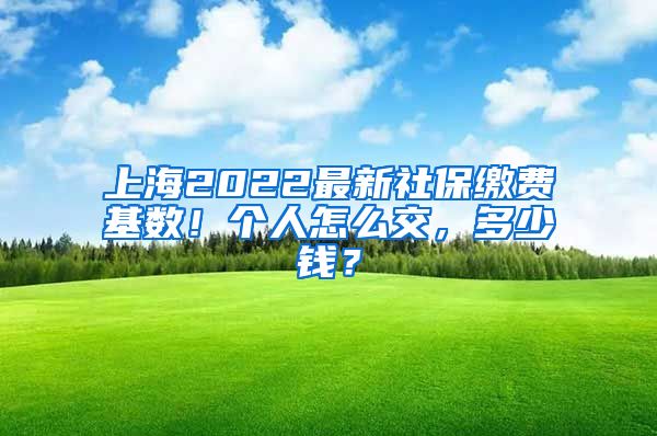 上海2022最新社保繳費(fèi)基數(shù)！個(gè)人怎么交，多少錢？