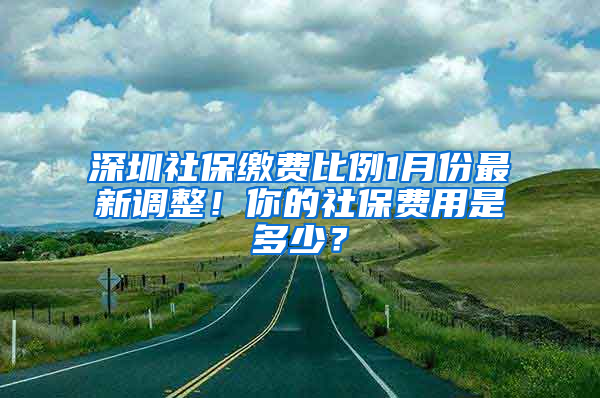 深圳社保繳費比例1月份最新調(diào)整！你的社保費用是多少？