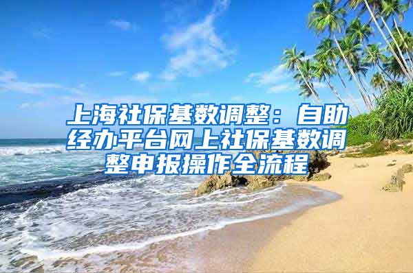 上海社?；鶖?shù)調(diào)整：自助經(jīng)辦平臺(tái)網(wǎng)上社?；鶖?shù)調(diào)整申報(bào)操作全流程