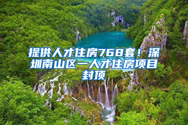 提供人才住房768套！深圳南山區(qū)一人才住房項目封頂