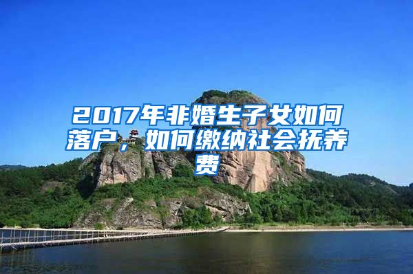 2017年非婚生子女如何落戶，如何繳納社會(huì)撫養(yǎng)費(fèi)