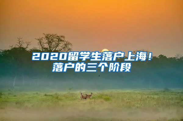 2020留學(xué)生落戶上海！落戶的三個階段