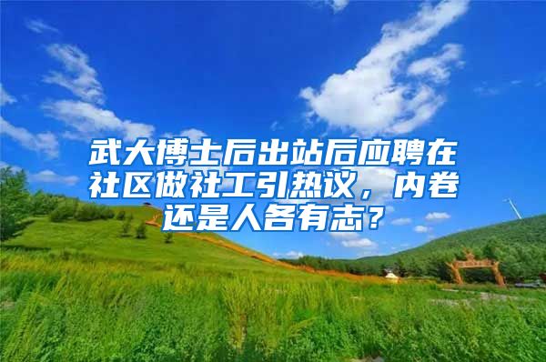 武大博士后出站后應(yīng)聘在社區(qū)做社工引熱議，內(nèi)卷還是人各有志？