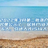 2022年3月第二批落戶名單公示了，居轉(zhuǎn)戶1876人，引進(jìn)人才1514人