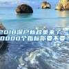 2018深戶新政策來(lái)了，10000個(gè)指標(biāo)你要不要？