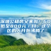 深圳公租房又來啦！60㎡低至800元／月，這個區(qū)的人開始沸騰了