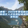 速看！2019年度福田區(qū)高層次人才住房配租通告發(fā)布啦