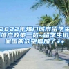 2022年熱門城市留學生落戶政策一覽~留學生們回國的欲望增加了++